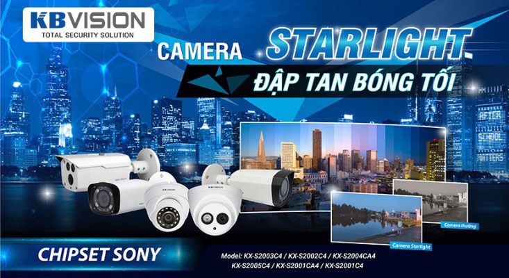 Camera quán sát STARLIGHT KBVISION giá rẻ phục vụ tại Quảng Ngãi